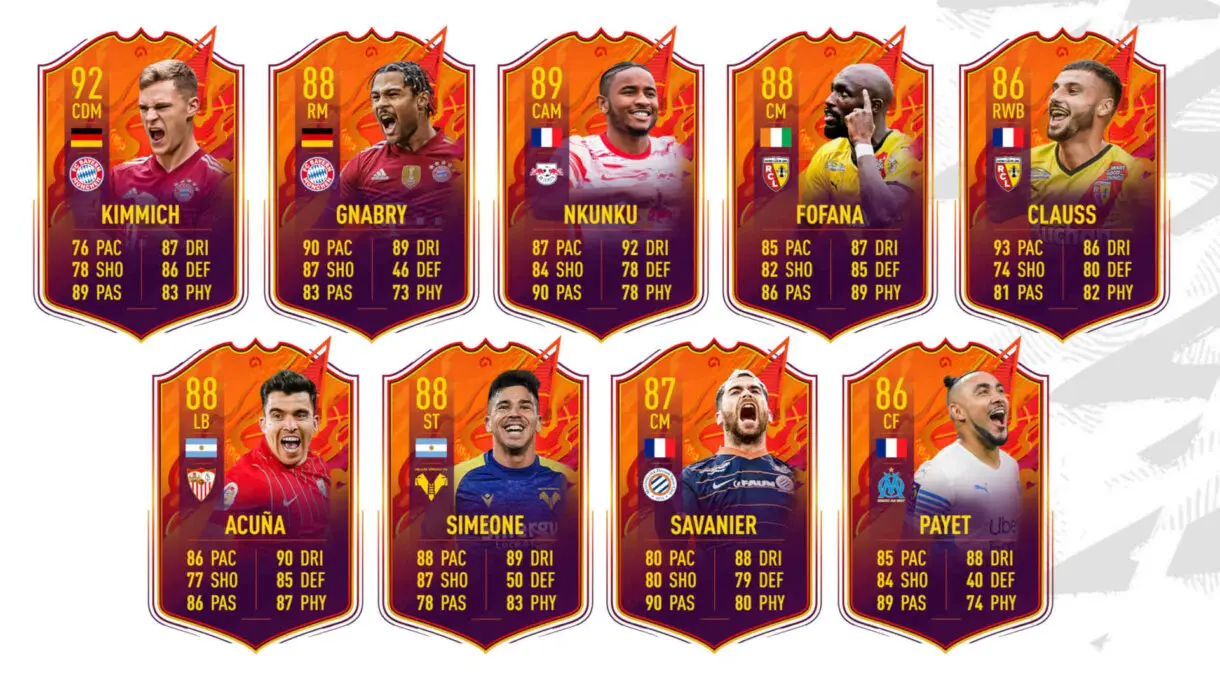 Cartas Headliners sin victorias (primera parte) FIFA 22 Ultimate Team