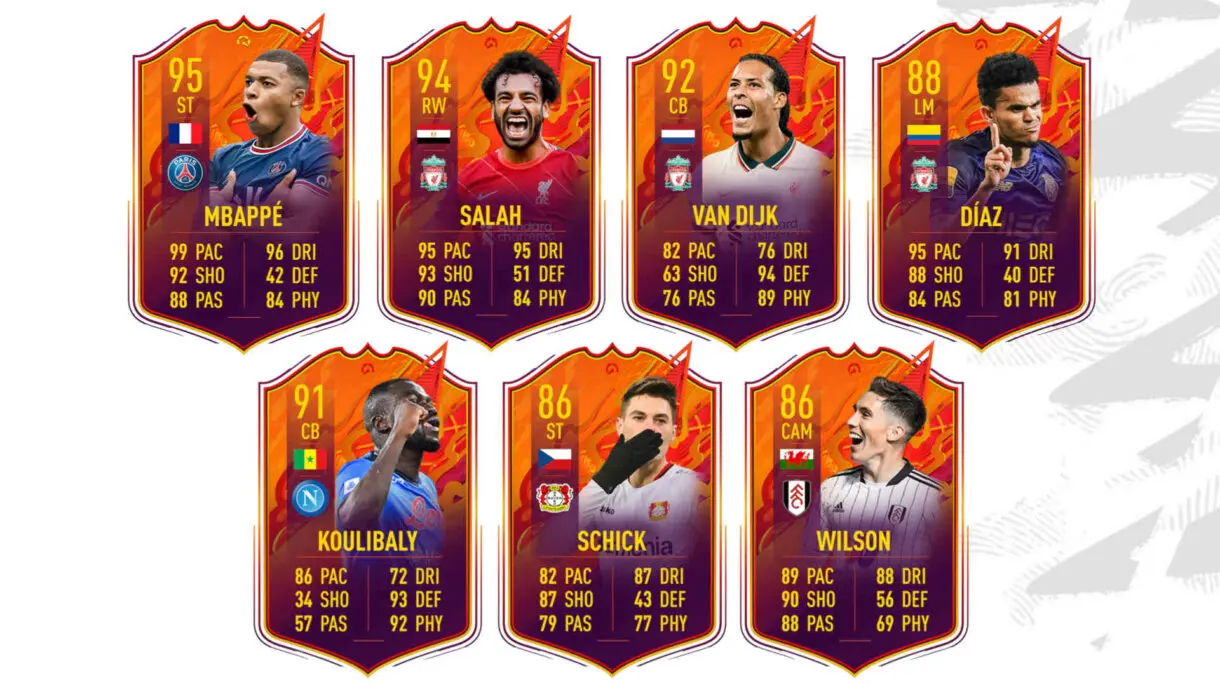 Cartas Headliners con upgrade de equipo ya aplicado FIFA 22 Ultimate Team