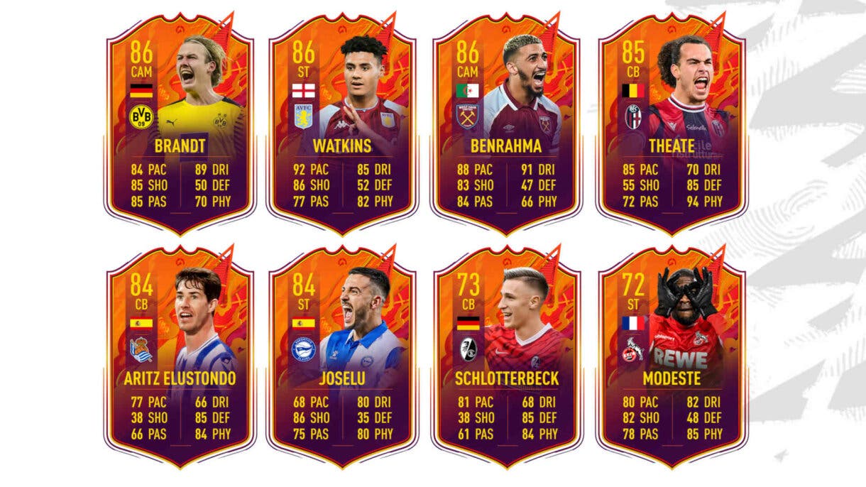 Lista de cartas Headliners sin victorias ligueras (segunda parte) FIFA 22 Ultimate Team