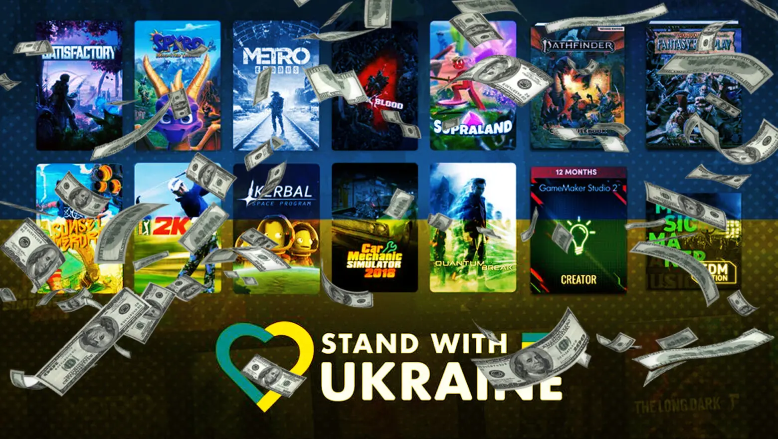 El dinero recaudado por Humble Bundle para Ucrania