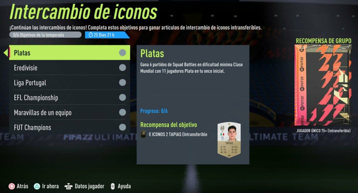Lista de Hitos Icon Swaps offline de la segunda tanda FIFA 22 Ultimate Team