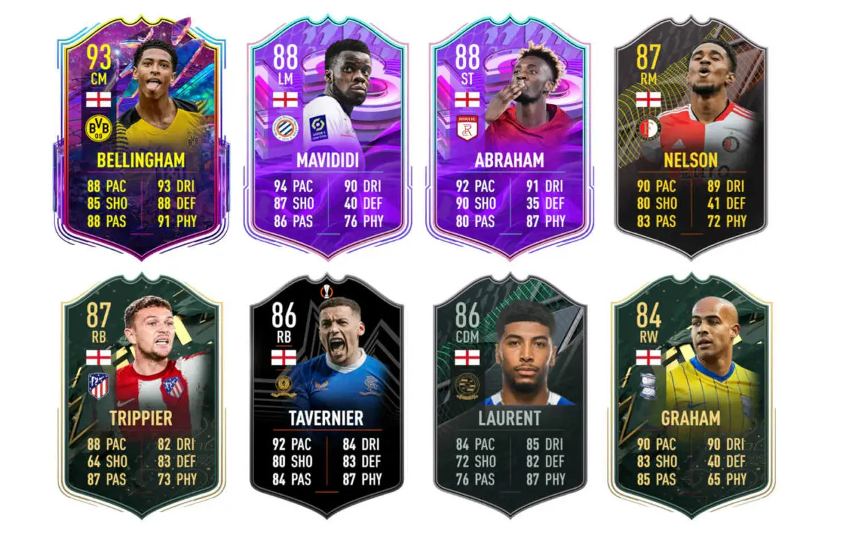 Links naranjas Inglaterra Declan Rice FUT Birthday FIFA 22 Ultimate Team
