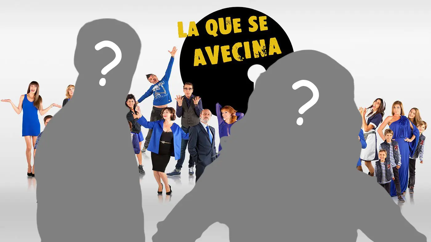 Dos sombras delante del reparto de La que se avecina