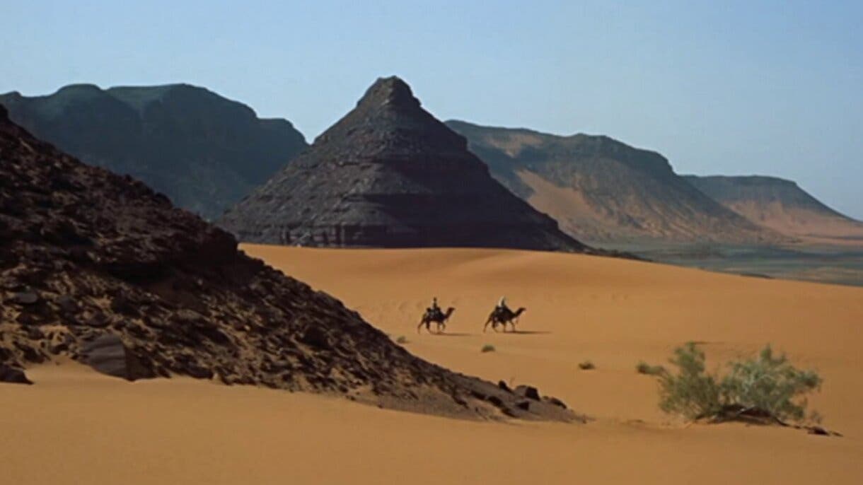 El basto desierto en Lawrence de Arabia