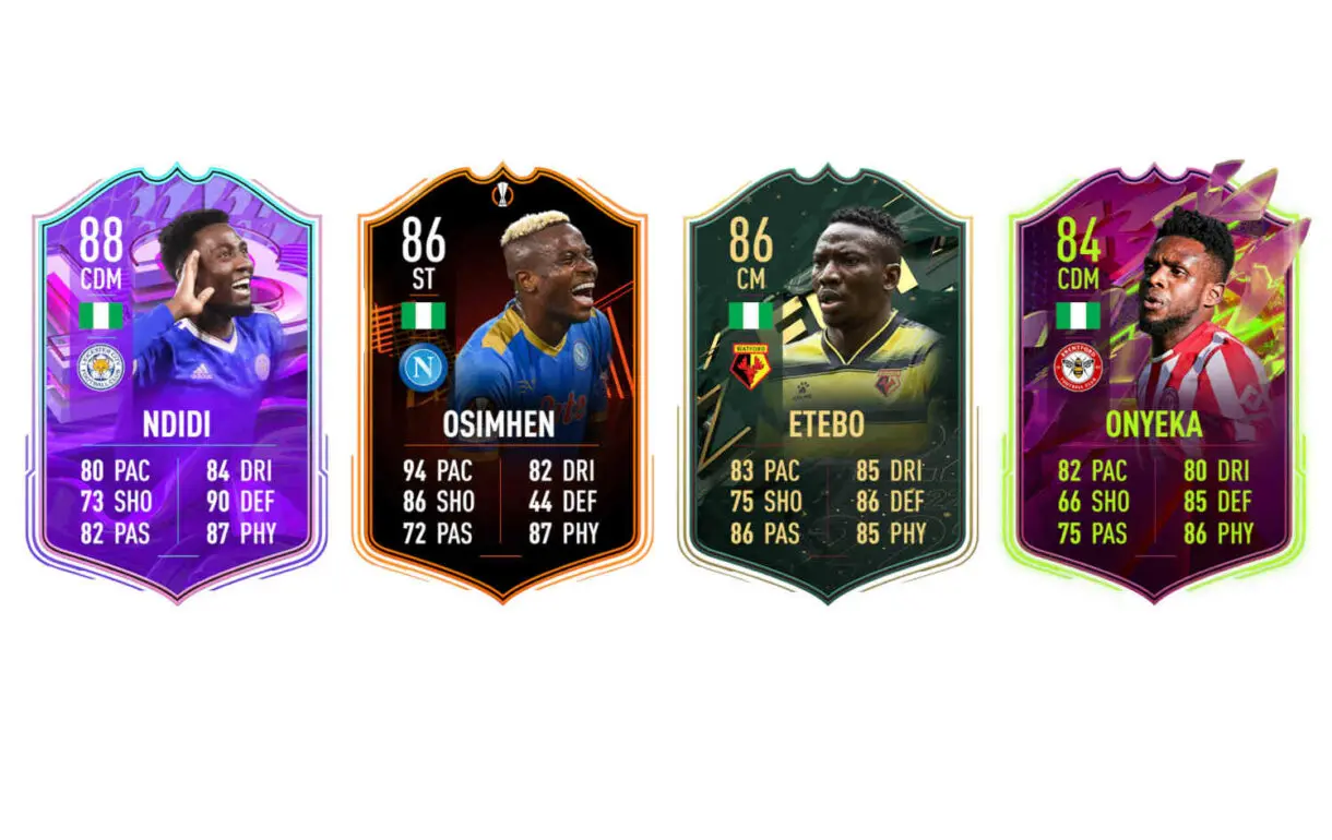 Links naranjas Nigeria Moses Simon Fantasy FUT FIFA 22 Ultimate Team