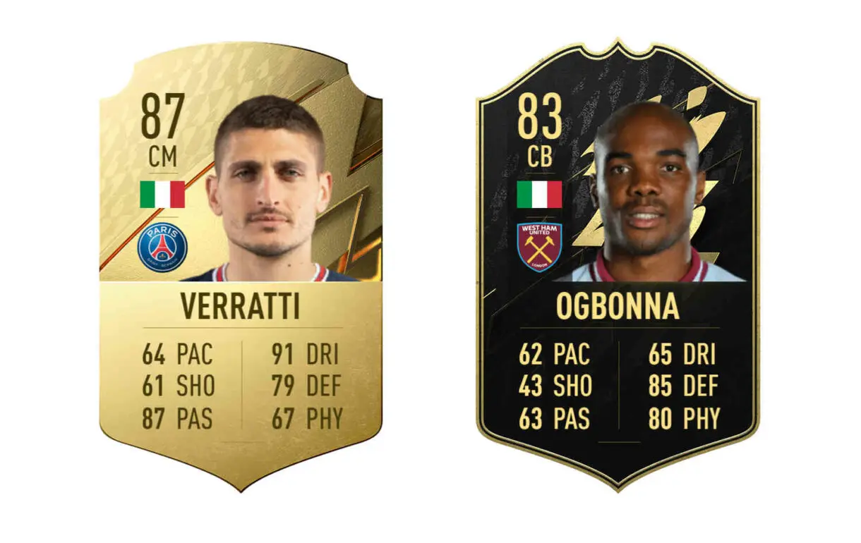Links naranjas Italia Politano RTTF FIFA 22 Ultimate Team