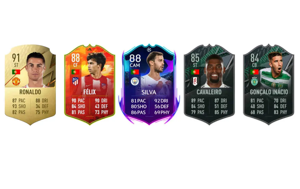 Links naranjas Portugal Gelson Martins Signature Signings FIFA 22 Ultimate Team