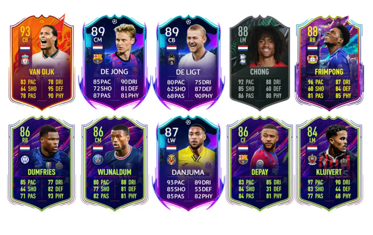 Links naranjas Países Bajos Timber FUT Birthday FIFA 22 Ultimate Team