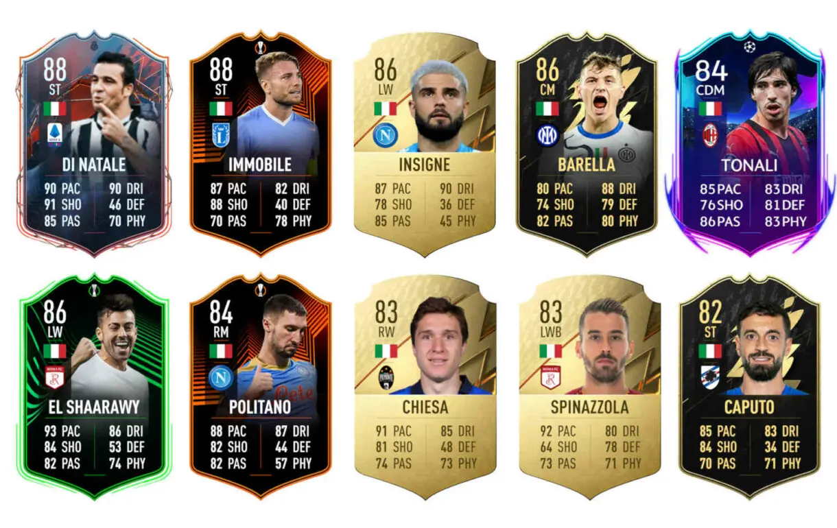 Links naranjas Italia Verratti Rulebreakers FIFA 22 Ultimate Team
