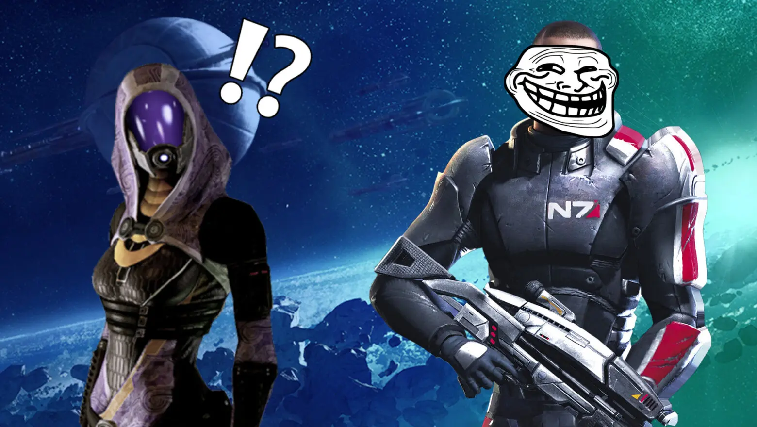 Un momento raro en Mass Effect