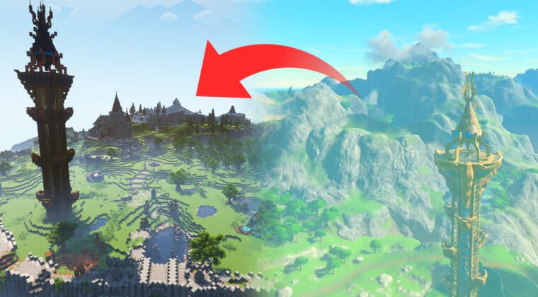 Imagen de Un jugador de Minecraft está creando en el juego el mundo entero de Zelda: Breath of the Wild (una locura)