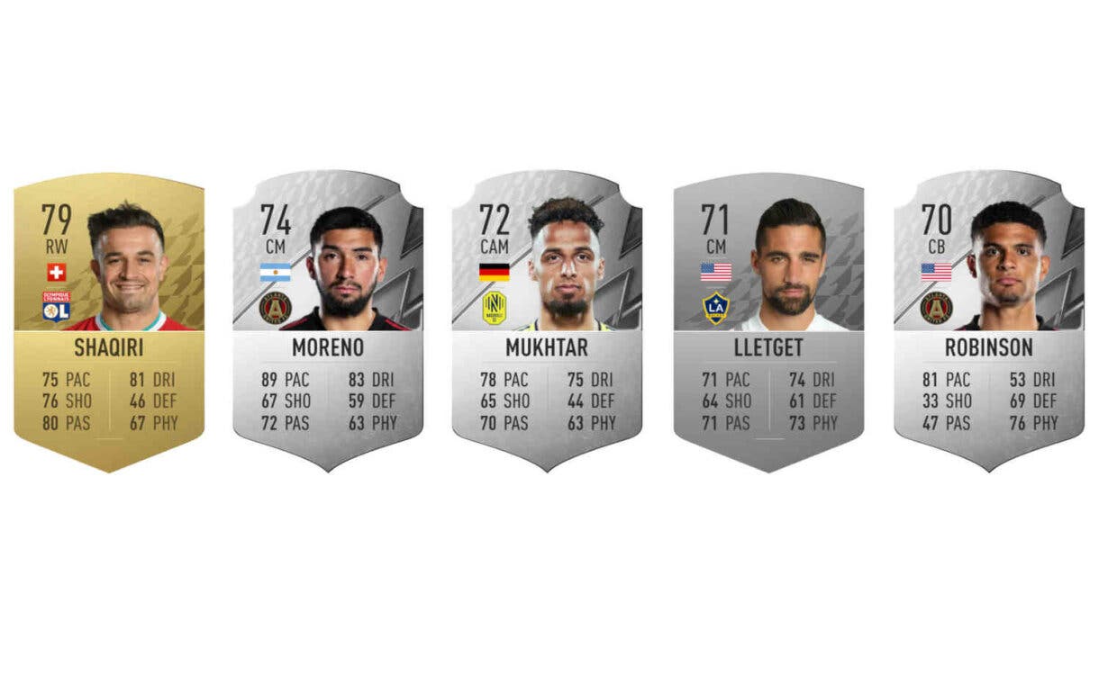 Cartas base de los supuestos jugadores Fundaciones MLS FIFA 22 Ultimate Team