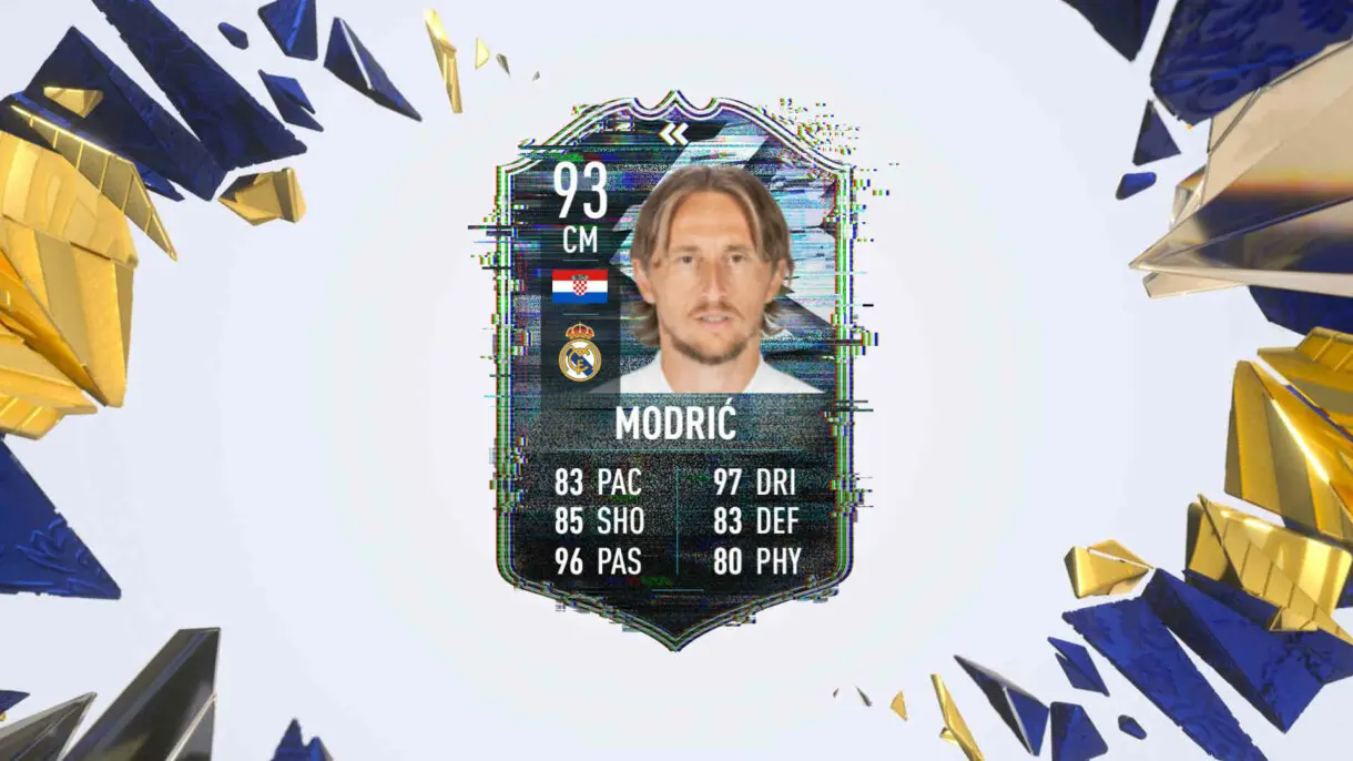 Hipotética carta Modric Flashback FIFA 21 Ultimate Team