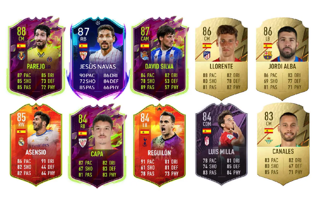 Links naranjas España Morata Flashback FIFA 22 Ultimate Team