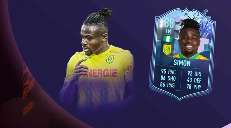 Imagen de FIFA 22: Moses Simon es el Fantasy FUT gratuito y estos son sus extraños objetivos