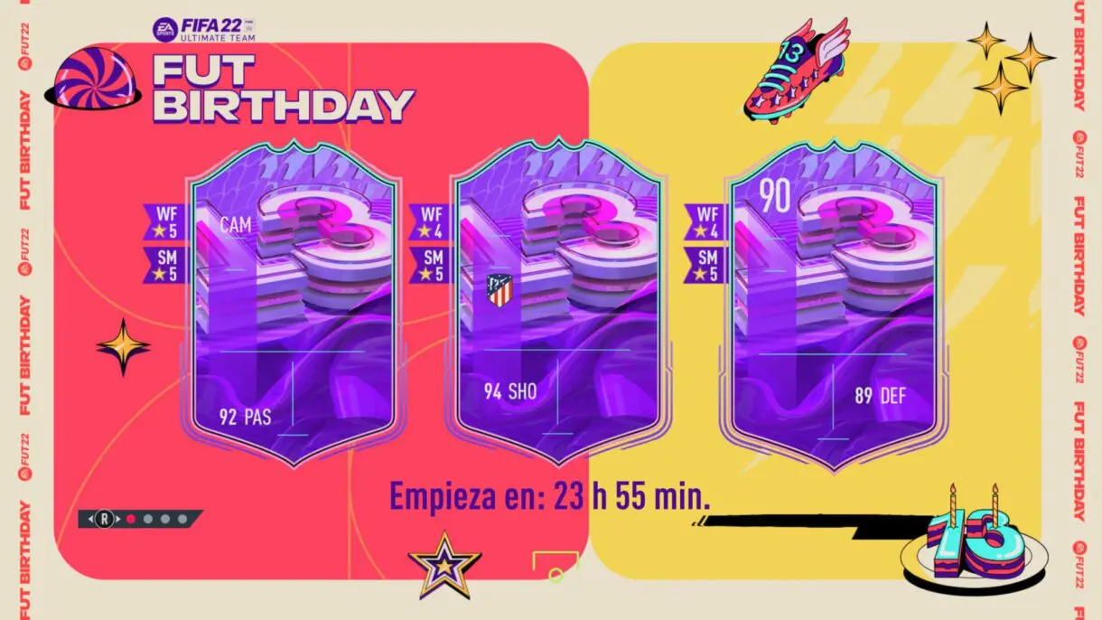 Nueva pantalla de carga con pistas FUT Birthday FIFA 22 Ultiamte Team