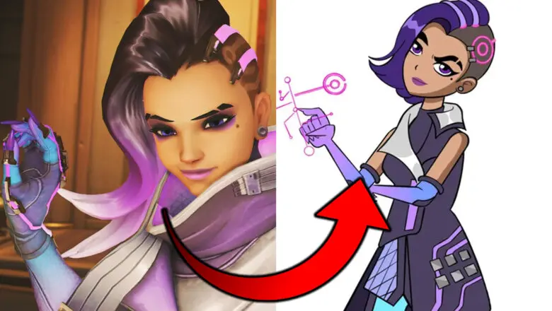 El cambio de estilo en los personajes de Overwatch