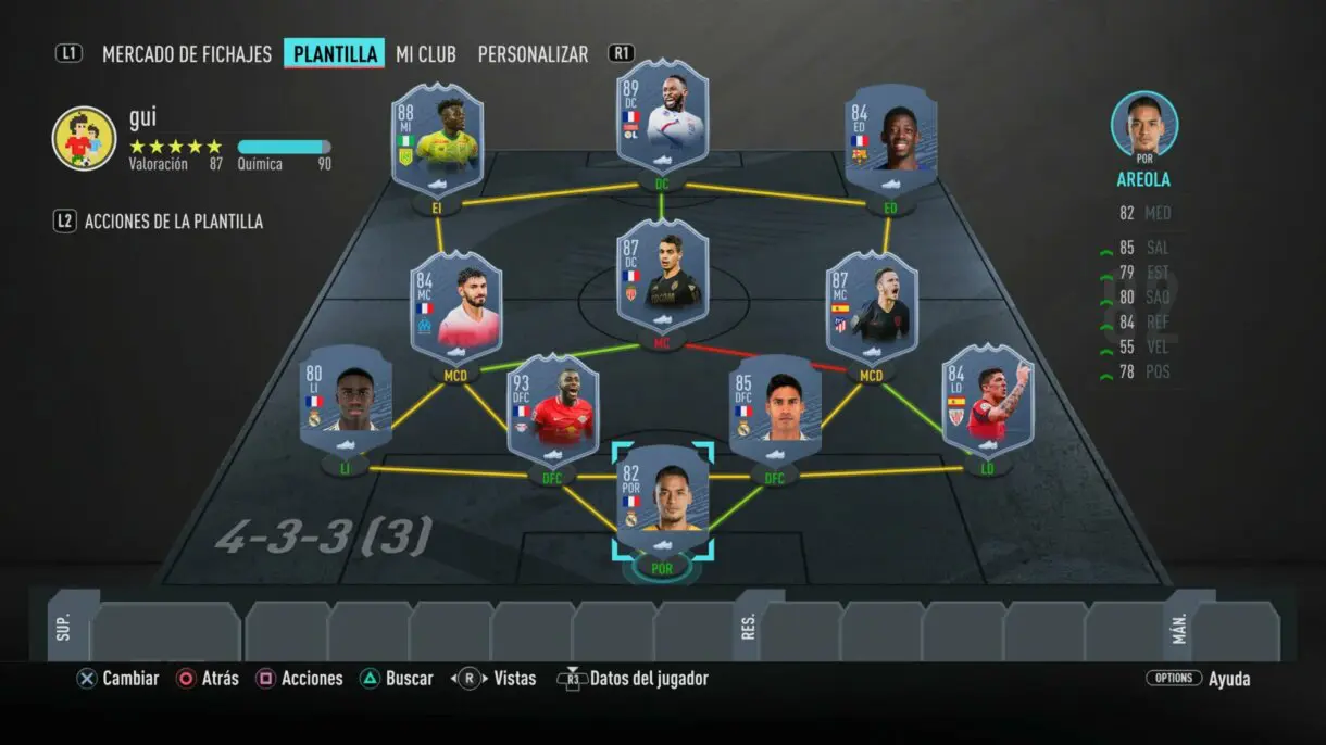 plantilla menos de un millon fut champions fifa 20