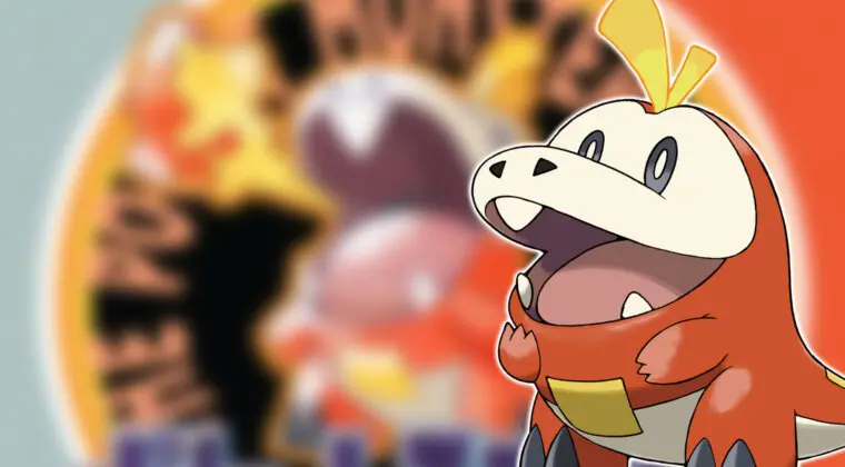 Imagen de Fuecoco, de Pokémon Escarlata y Púrpura, luce espectacular con este aspecto retro