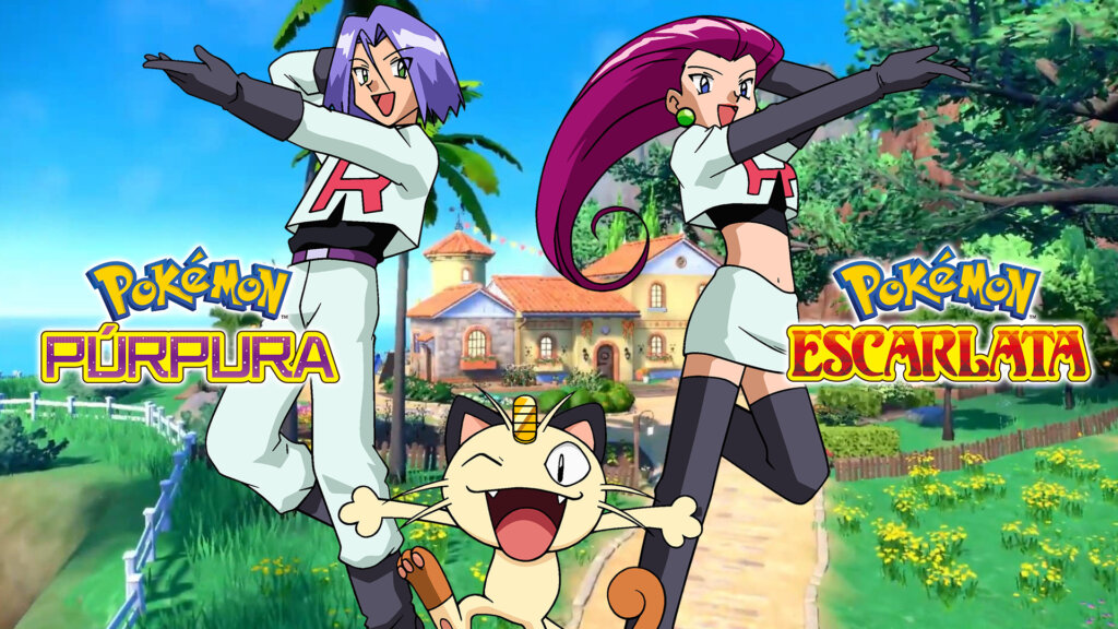 Un fan art del Team Rocket en Pokémon Escarlata y Púrpura