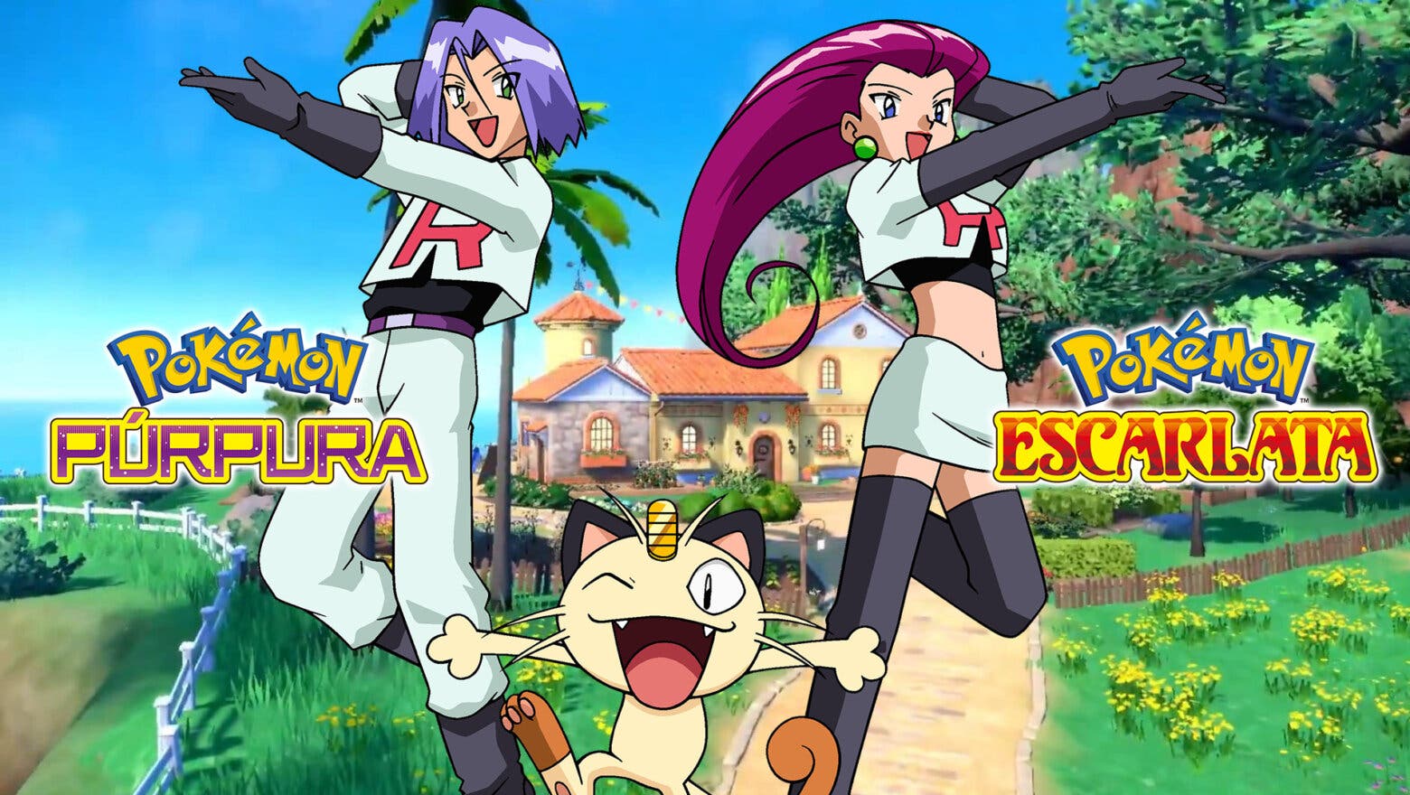 Un fan art del Team Rocket en Pokémon Escarlata y Púrpura