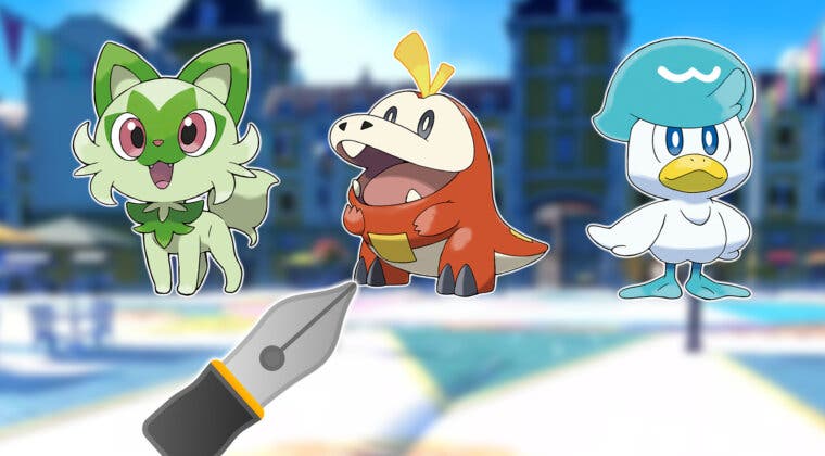 Imagen de Fan de Pokémon Escarlata y Púrpura cambia por completo el estilo de los Pokémon iniciales