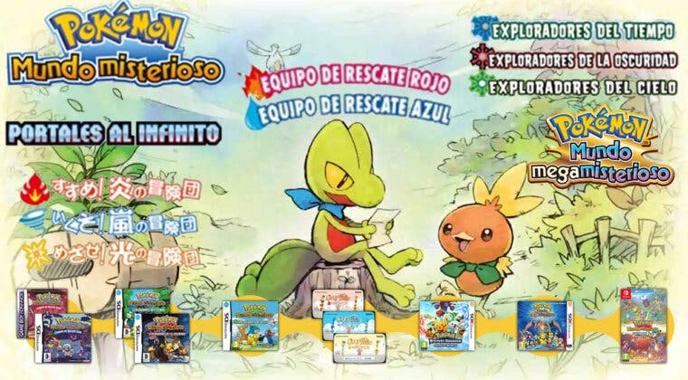 Imagen de La saga Pokémon Mundo Misterioso es muy querida pero, ¿Los has jugado todos?