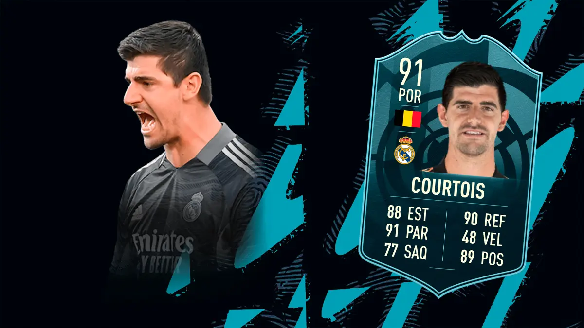 FIFA 22 Ultimate Team SBC Courtois POTM LaLiga Santander febrero