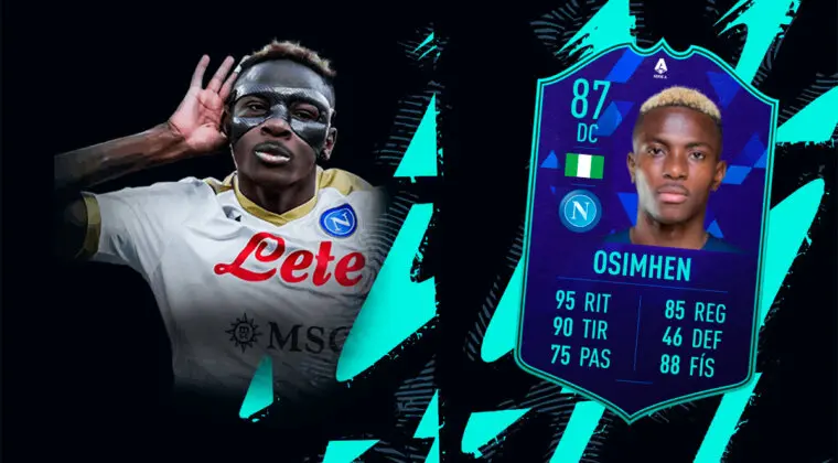 Imagen de FIFA 22: ¿Merece la pena Victor Osimhen POTM de la Serie A? + Solución del SBC