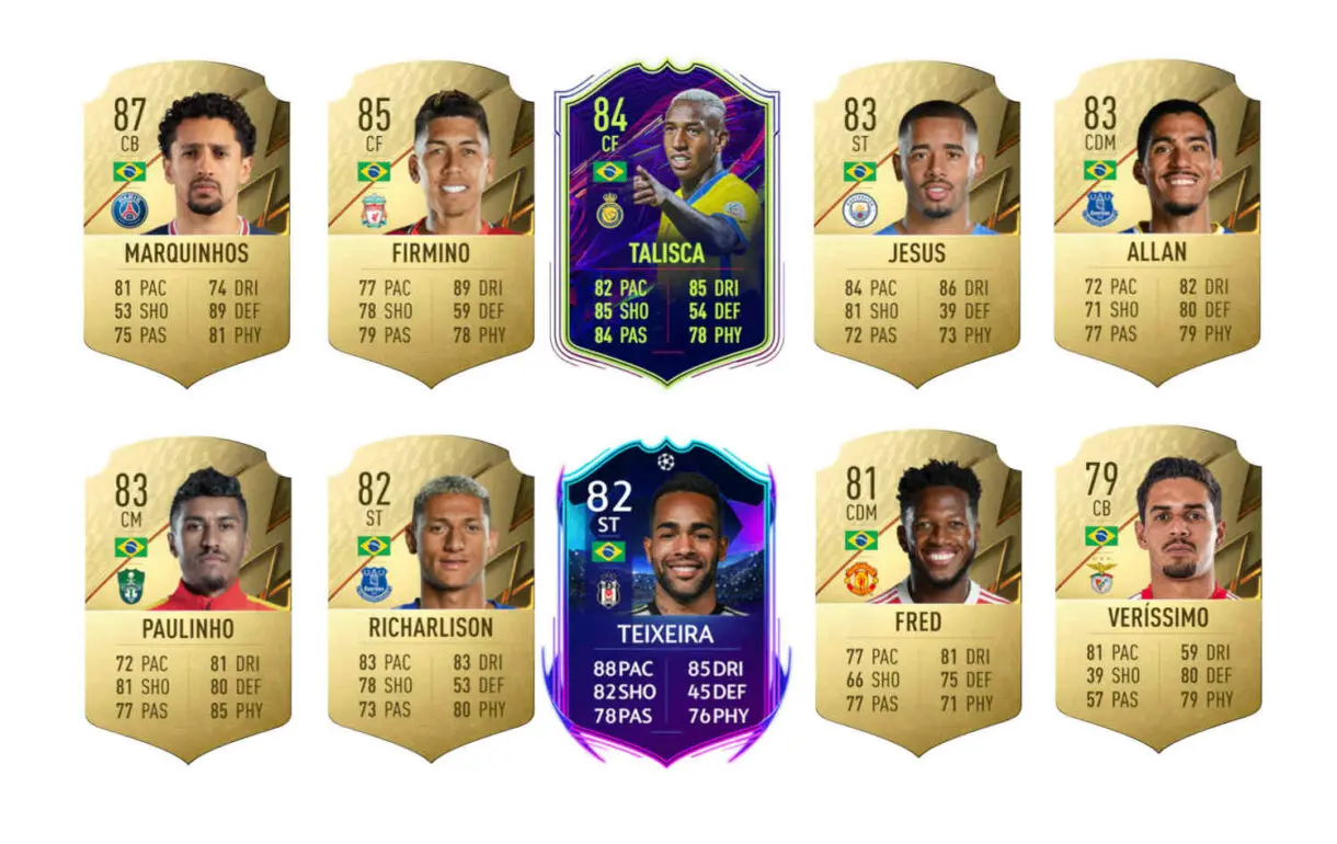 Links naranjas Brasil Rodrygo RTTK FIFA 22 Ultimate Team