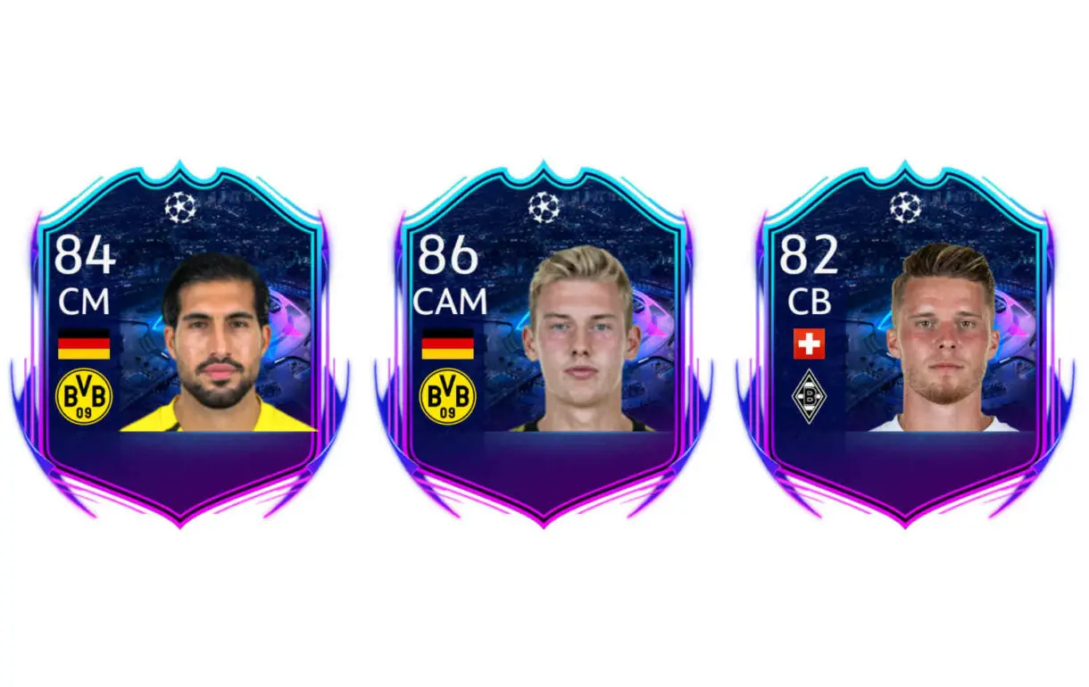 Hipotéticas cartas RTTF Emre Can, Brandt y Elvedi FIFA 21 Ultimate Team