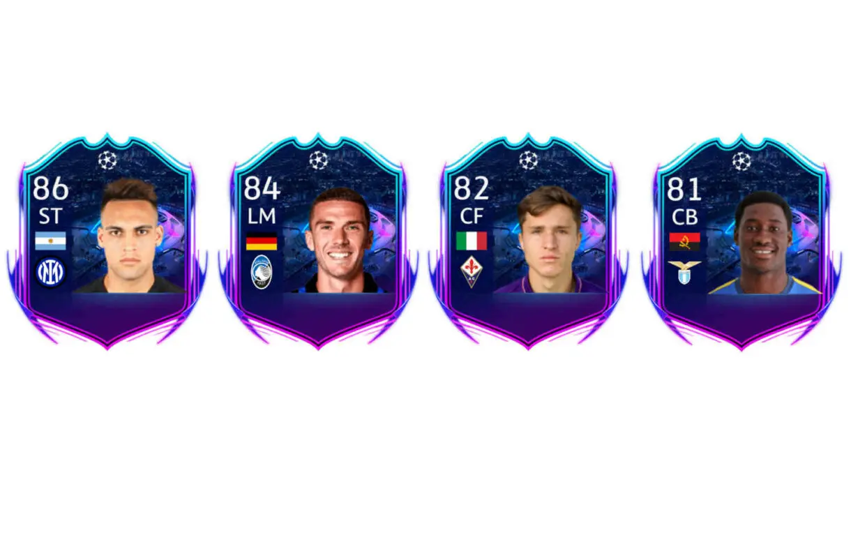 Hipotéticas cartas RTTF Lautaro Martínez, Gosens, Chiesa y Bastos FIFA 21 Ultimate Team