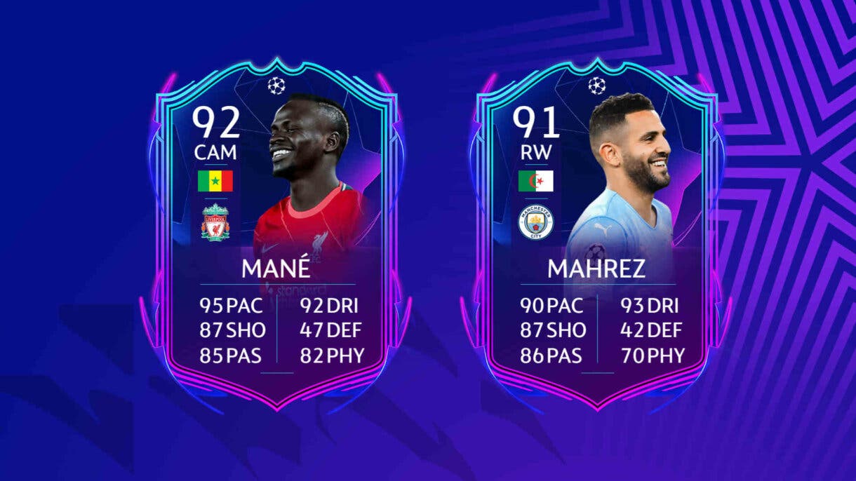 Cartas Mané y Mahrez RTTF (un upgrade asegurado) FIFA 22 Ultimate Team