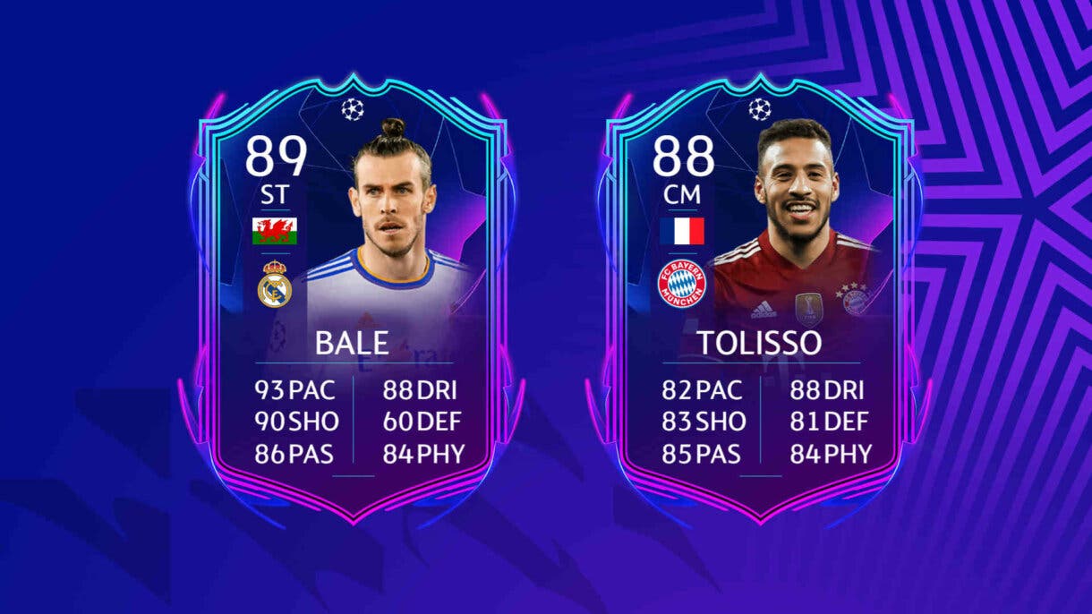 Cartas Bale y Tolisso RTTF (doble upgrade asegurado) FIFA 22 Ultimate Team