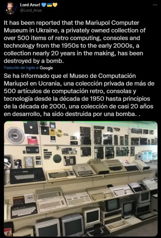 Destruyen un museo retro de Ucrania