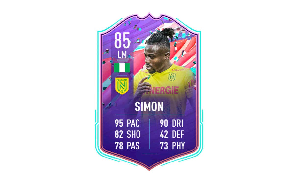 Carta Moses Simon FUT Birthday FIFA 21 Ultimate Team