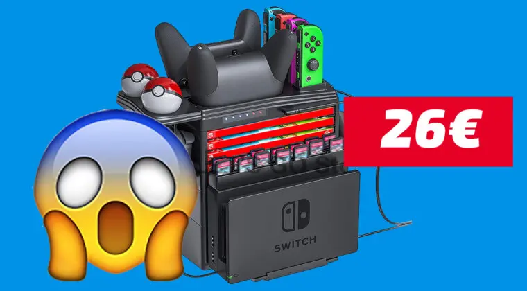 Imagen de Nintendo Switch: este soporte de carga te ayudará a tenerlo todo siempre listo y ordenado