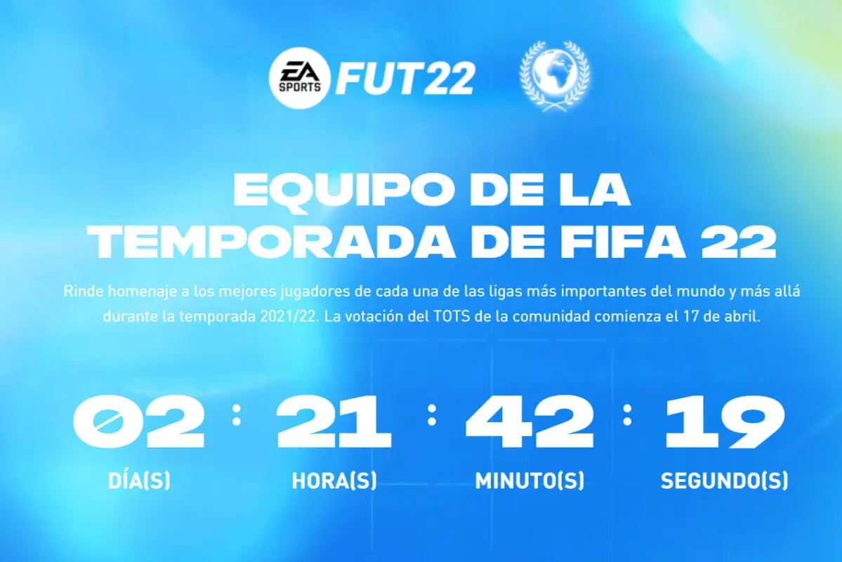 Cuenta atrás para el comienzo de la votación del TOTS de la Comunidad de FIFA 22 Ultimate Team