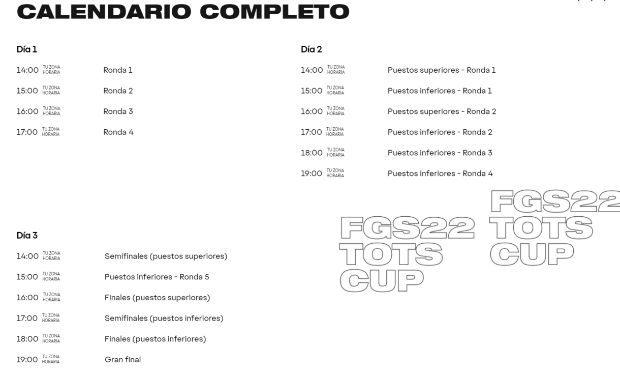 Horarios Copa TOTS FIFA 22 Ultimate Team