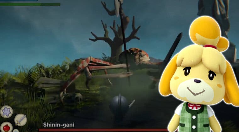 Imagen de Isabelle, de Animal Crossing, se adentra en el inmenso mundo de Elden Ring y no acaba muy bien