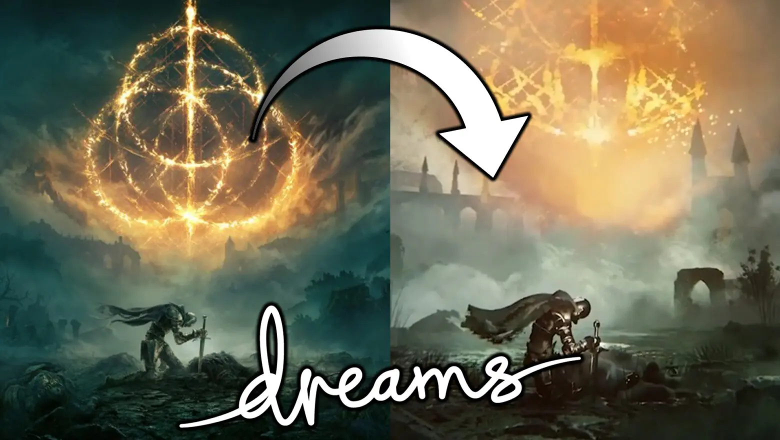 Recrean la carátula de Elden Ring en Dreams