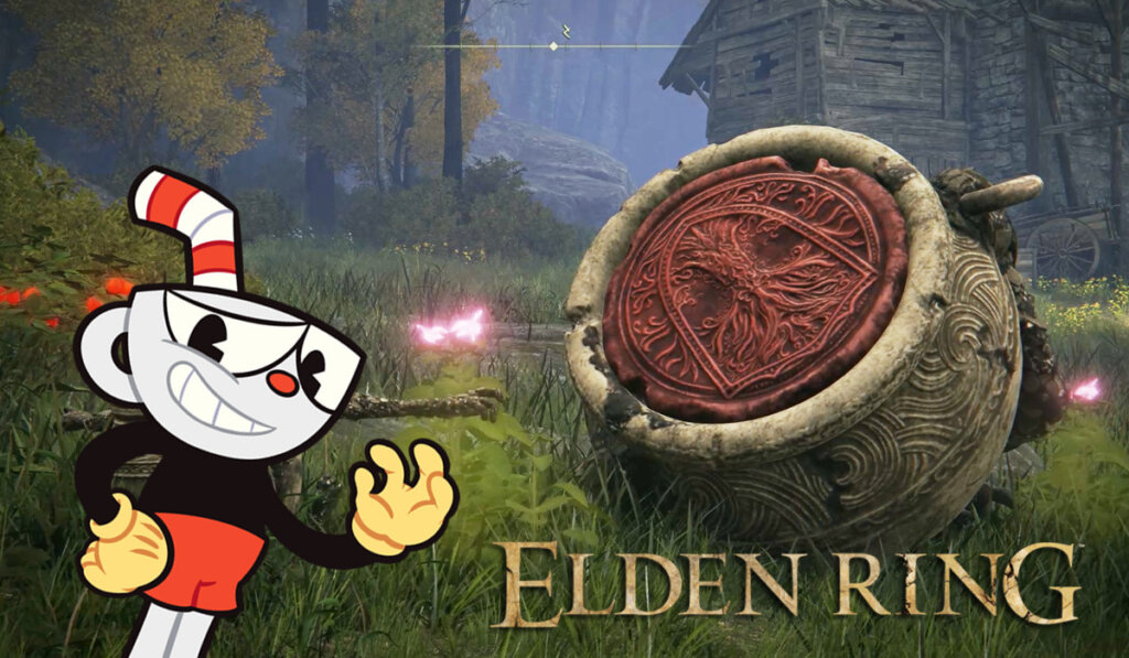 Elden Ring Alexander estilo cuphead