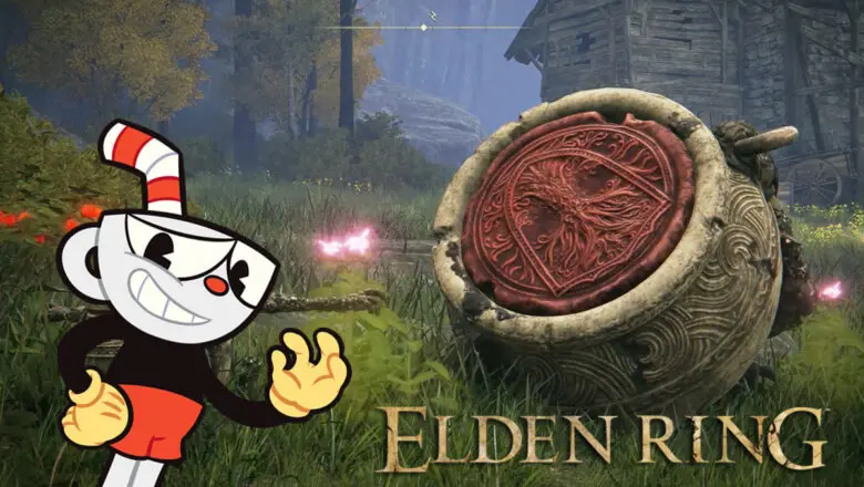 Elden Ring Alexander estilo cuphead