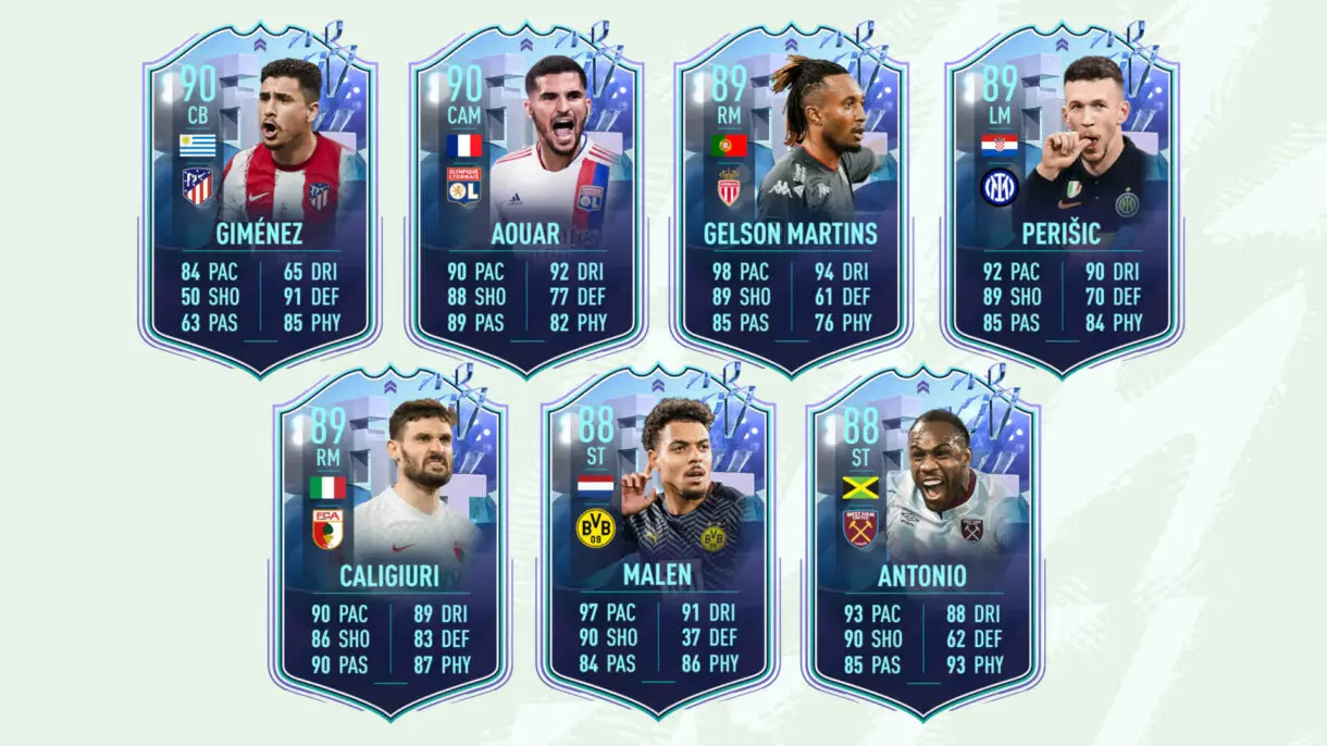 La mitad de las cartas Fantasy FUT que aseguraron uno de los tres upgrades FIFA 22 Ultimate Team