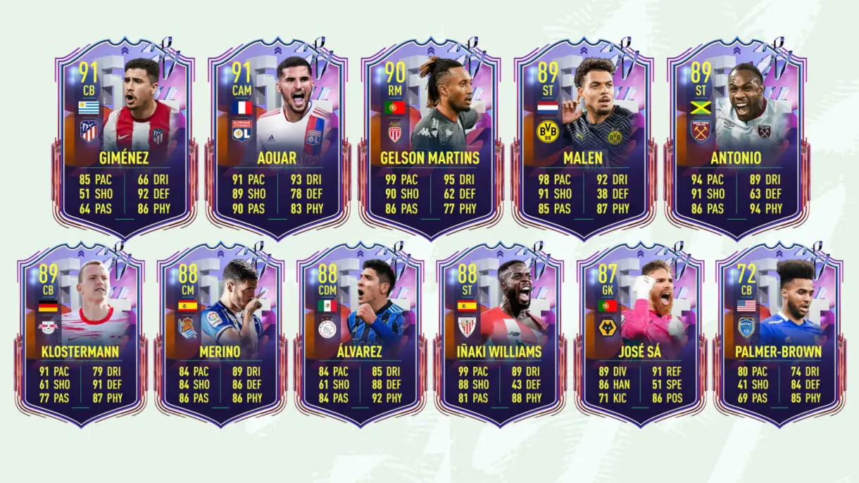 Cartas Fantasy FUT que ya tienen un upgrade y no lograron ninguno más FIFA 22 Ultimate Team