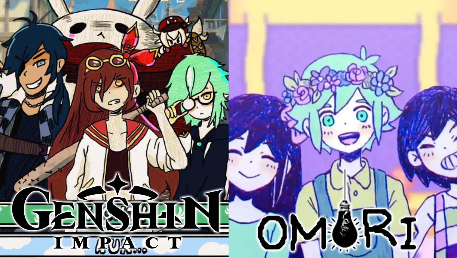 Un divertido fan art de Genshin Impact