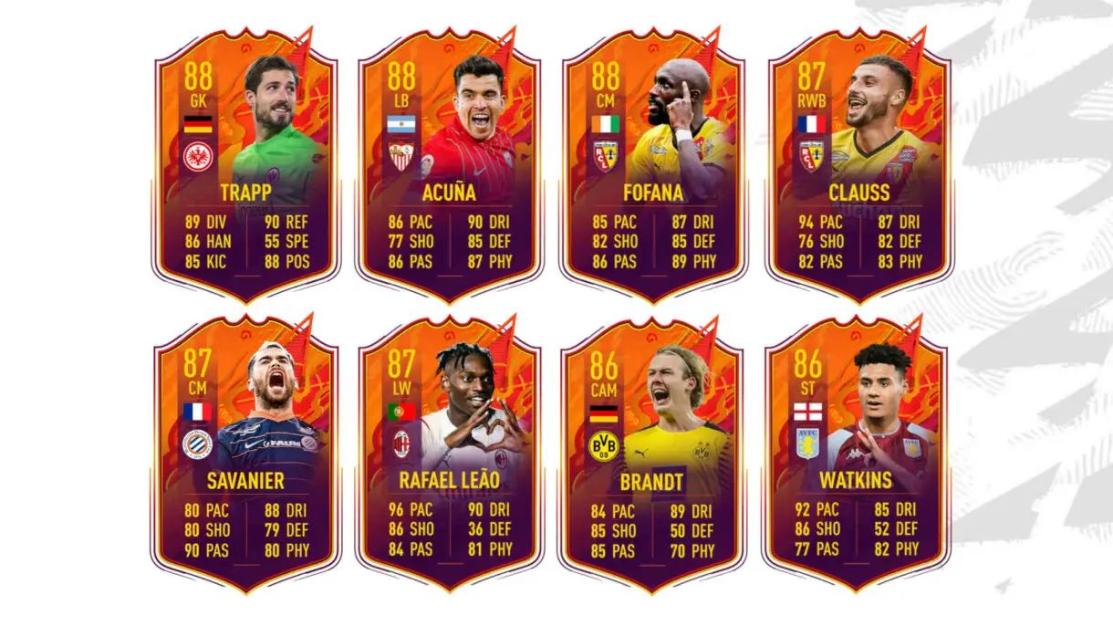 La mitad de las cartas Headliners sin victorias FIFA 22 Ultimate Team