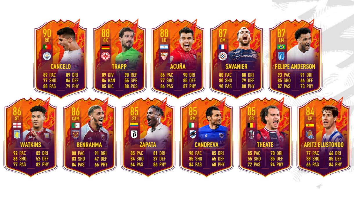 Todas las cartas Headliners que no han sumado victorias ligueras FIFA 22 Ultimate Team