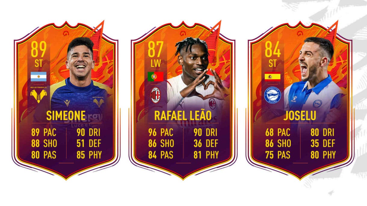 Cartas Simeone, Leao y Joselu Headliners FIFA 22 Ultimate Team