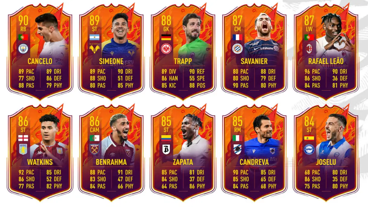 Cartas Headliners sin victorias ligueras FIFA 22 Ultimate Team
